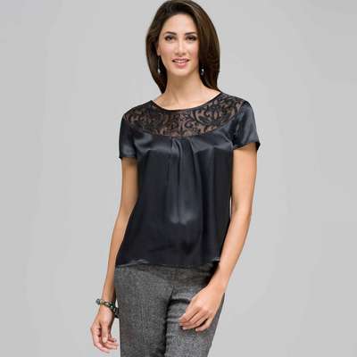 Organza Burnout Blouse